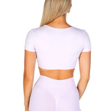 'Bella' Twist Tee - Baby Lilac - Kikiva Collection