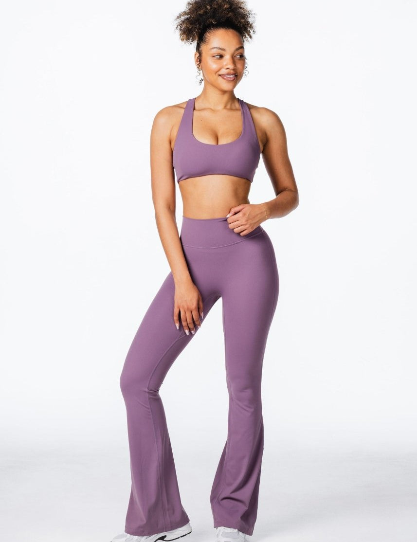 CoreActive 'Best' Flares - Dark Purple - Kikiva Collection