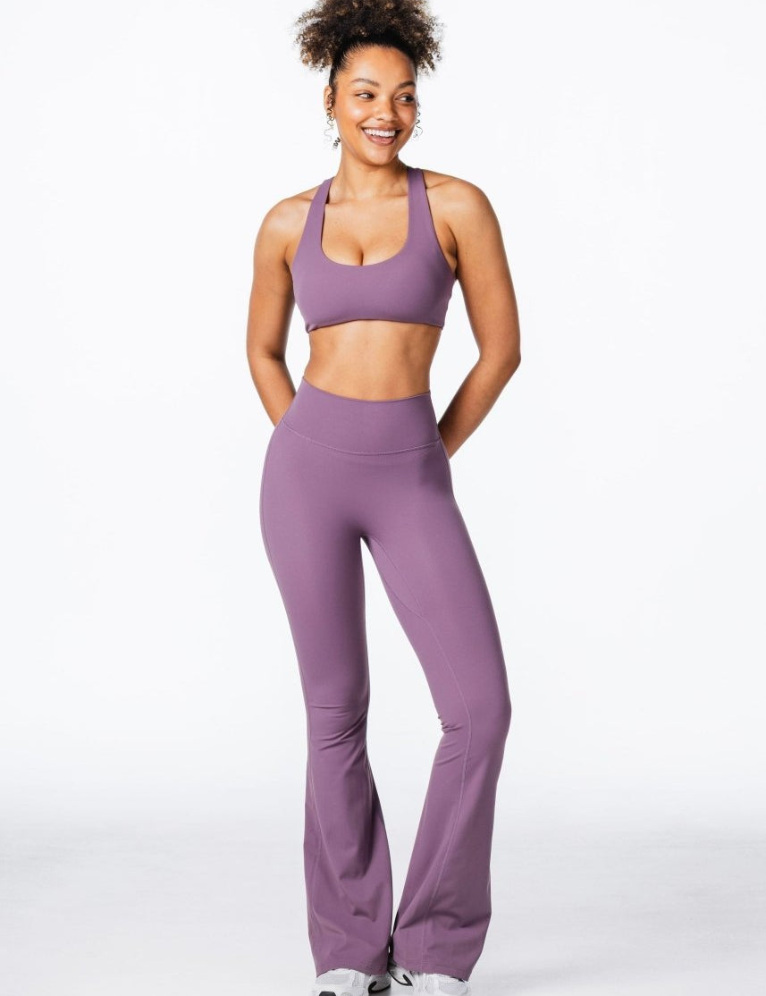 CoreActive 'Best' Flares - Dark Purple - Kikiva Collection