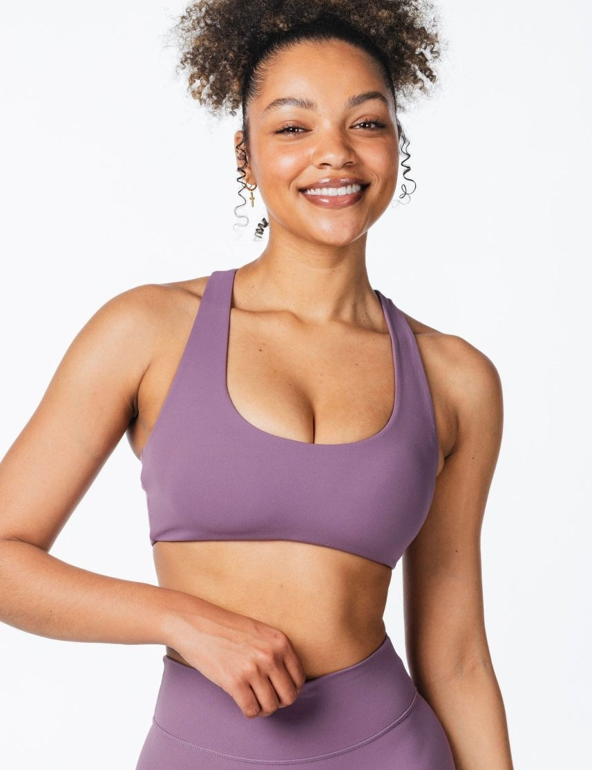 CoreActive 'Sienna' Crop - Dark Purple - Kikiva Collection