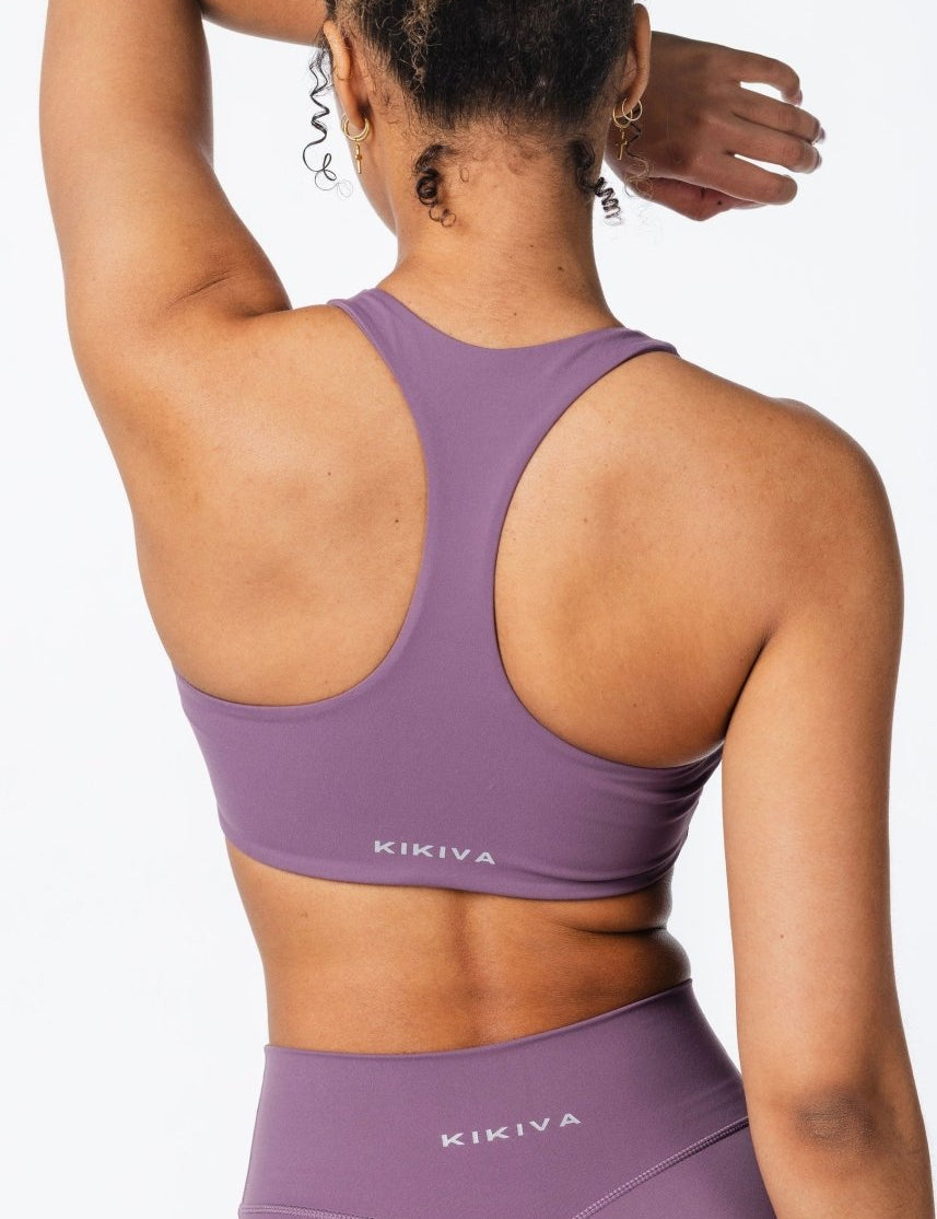 CoreActive 'Sienna' Crop - Dark Purple - Kikiva Collection