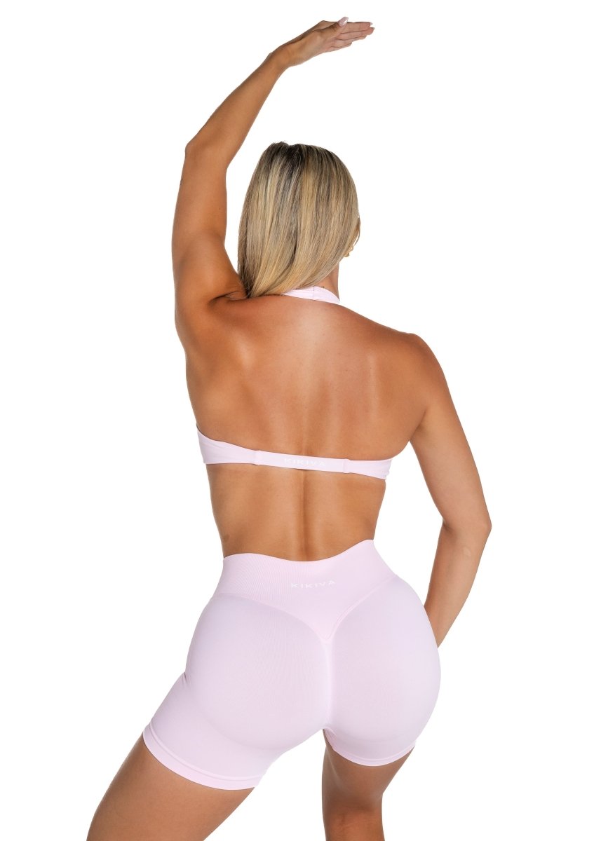 Dynamic Halter Twist Crop - Baby Doll - Kikiva Collection