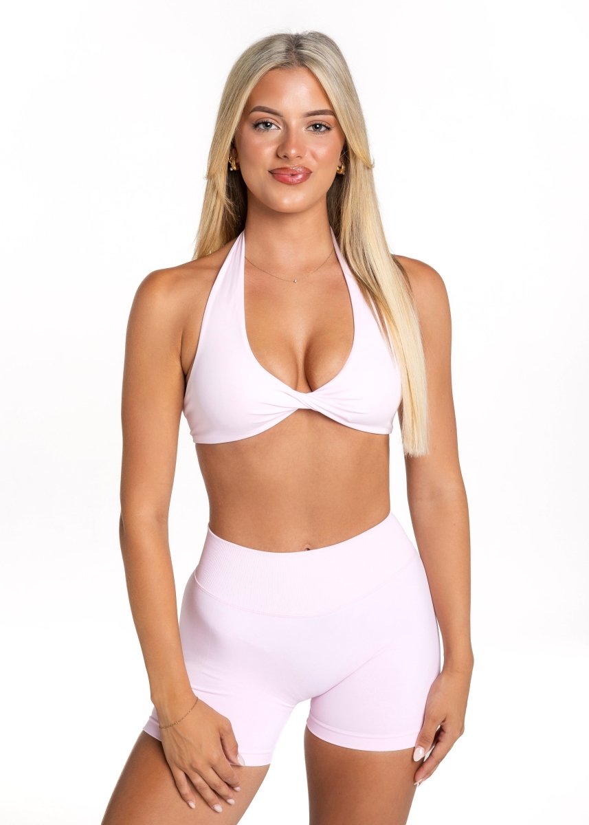 Dynamic Halter Twist Crop - Baby Doll - Kikiva Collection