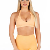 Dynamic Staple Halter Crop - Apricot - Kikiva Collection