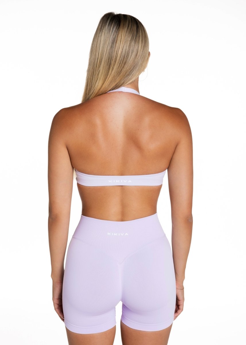 Dynamic Staple Halter Crop - Baby Lilac - Kikiva Collection