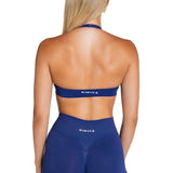 Dynamic Staple Halter Crop - Dark Blue - Kikiva Collection