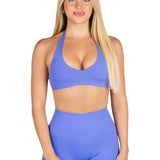 Dynamic Staple Halter Crop - Indigo - Kikiva Collection