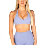 Dynamic Staple Halter Crop - Indigo Blue - Kikiva Collection