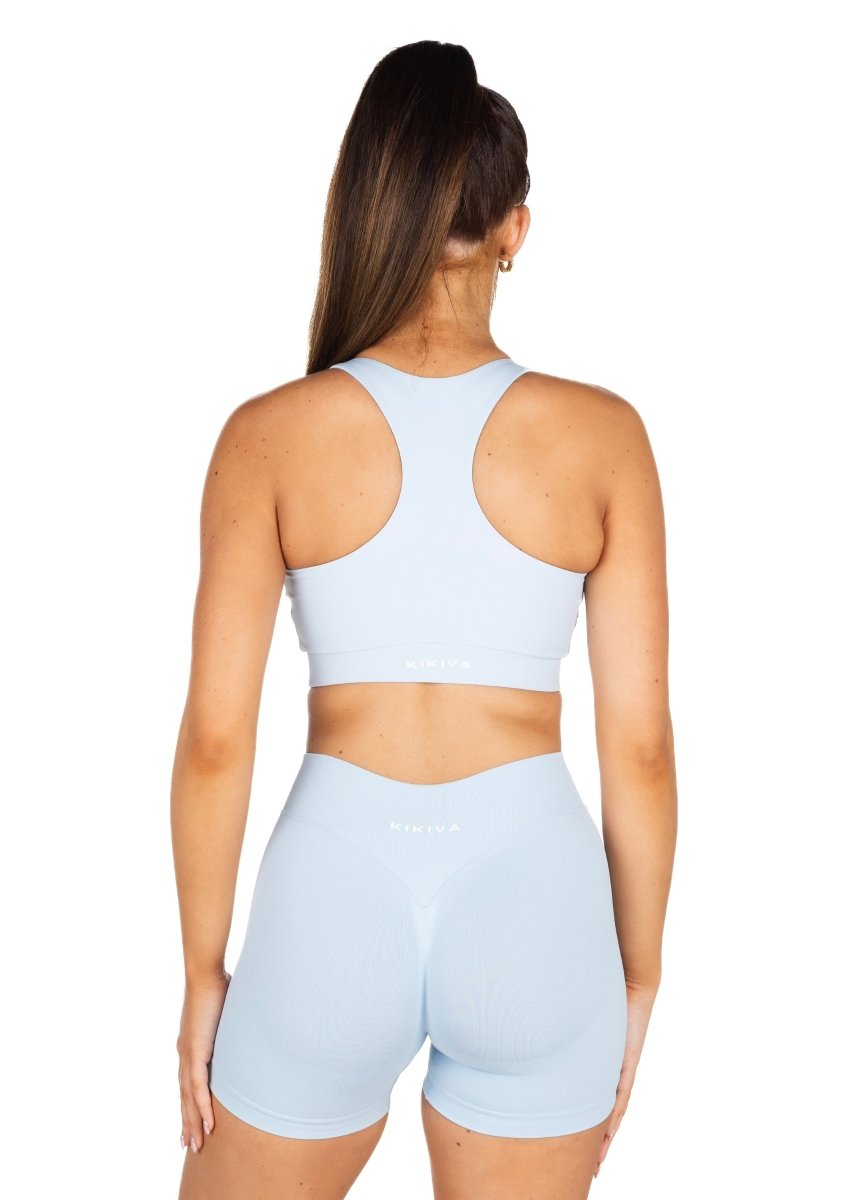 Dynamic 'Support' Crop - Ice Baby - Kikiva Collection