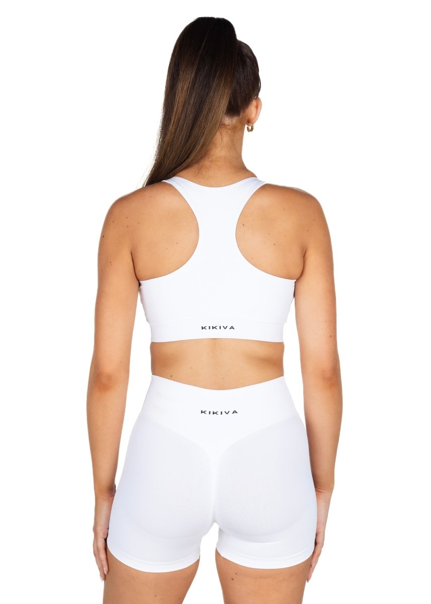 Dynamic 'Support' Crop - Winter White - Kikiva Collection