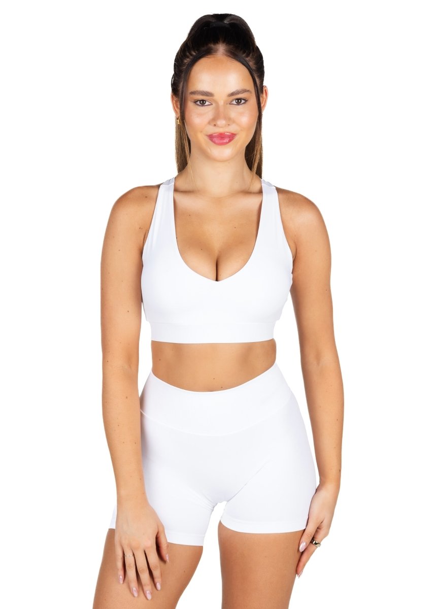 Dynamic 'Support' Crop - Winter White - Kikiva Collection
