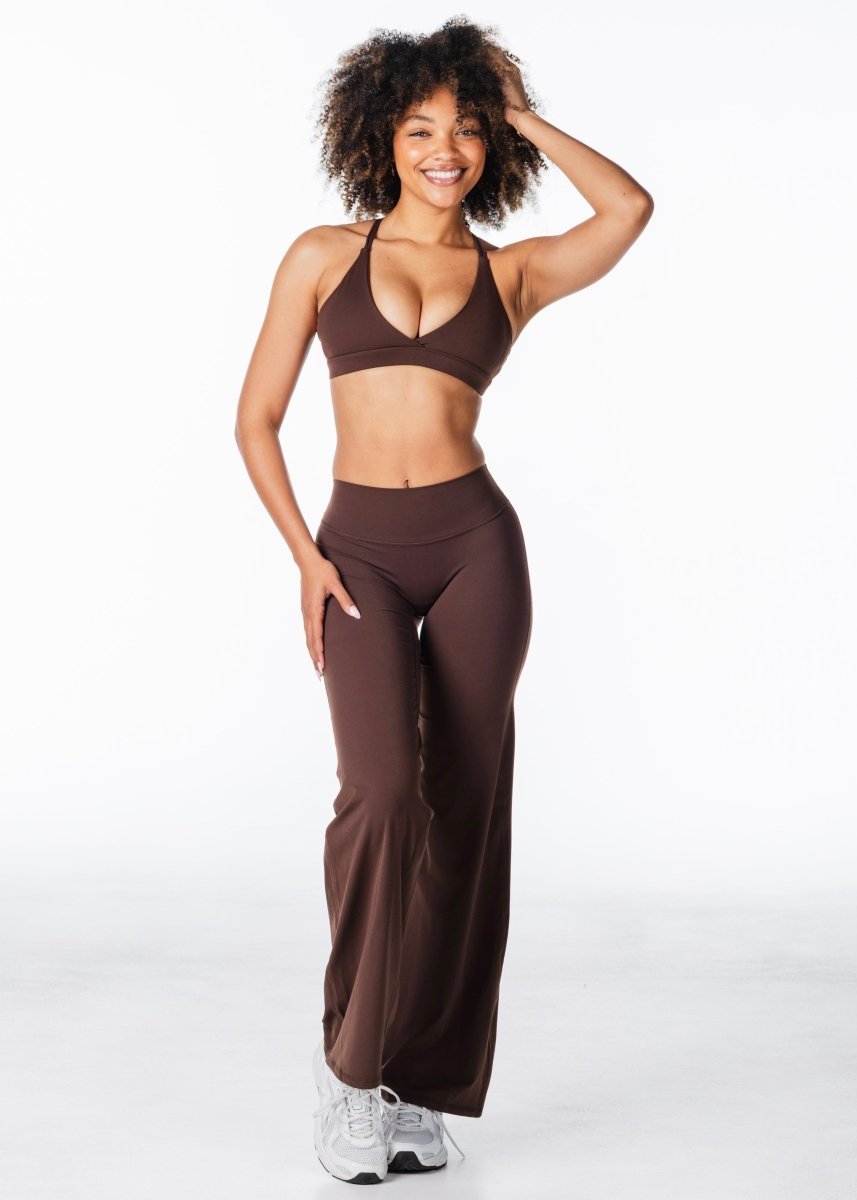 'Flow' Flares - Dark Choc - Kikiva Collection