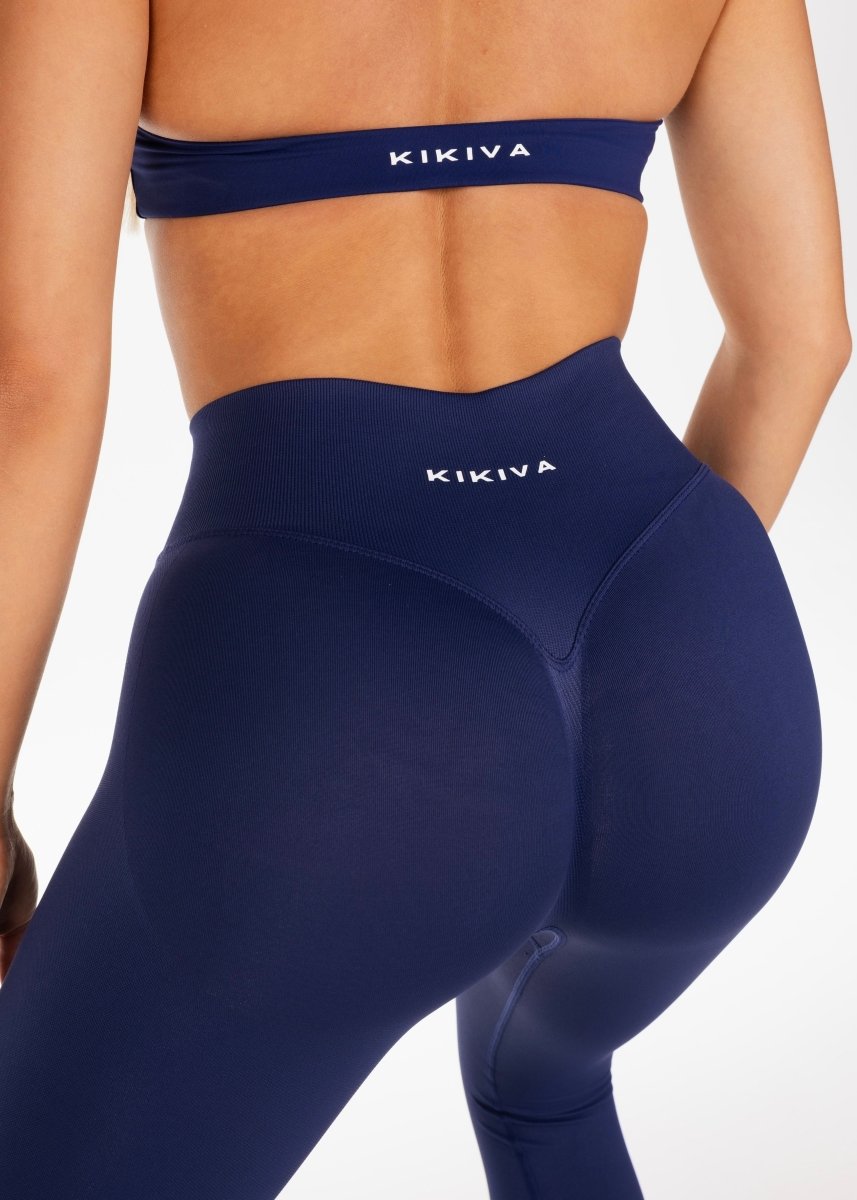 HIGH Dynamic Seamless Leggings - Dark Blue - Kikiva Collection