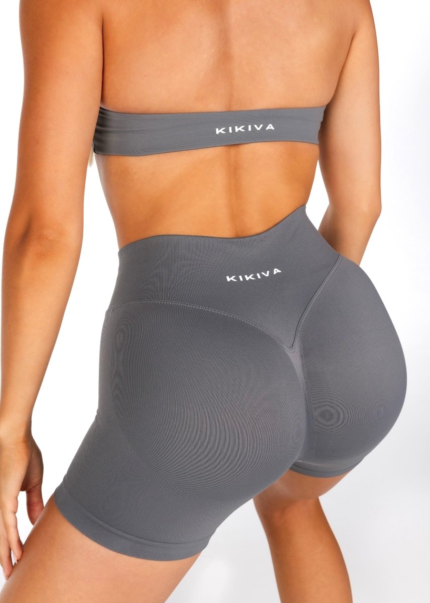 HIGH Dynamic Seamless Short - Charcoal - Kikiva Collection