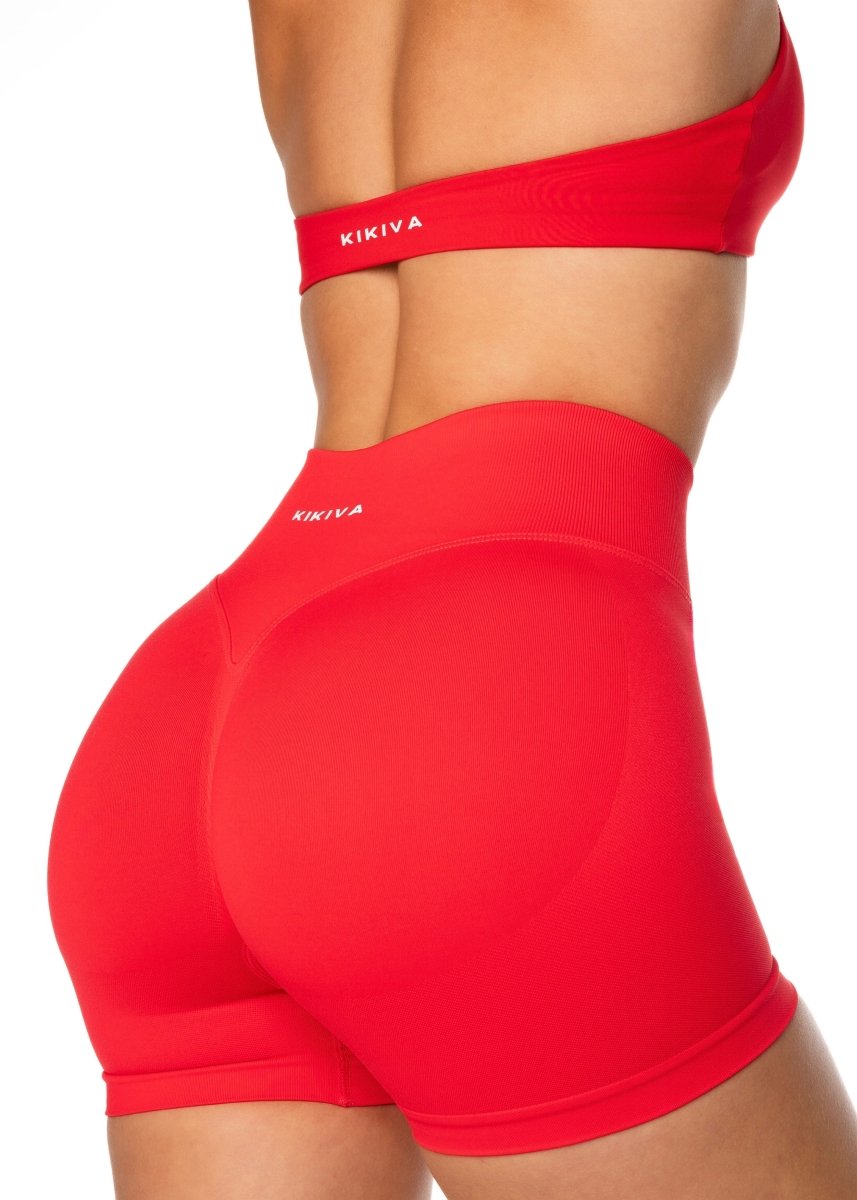 HIGH Dynamic Seamless Short - Cherry Red - Kikiva Collection