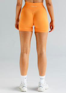  Signature Scrunch Shorts - Neon Orange