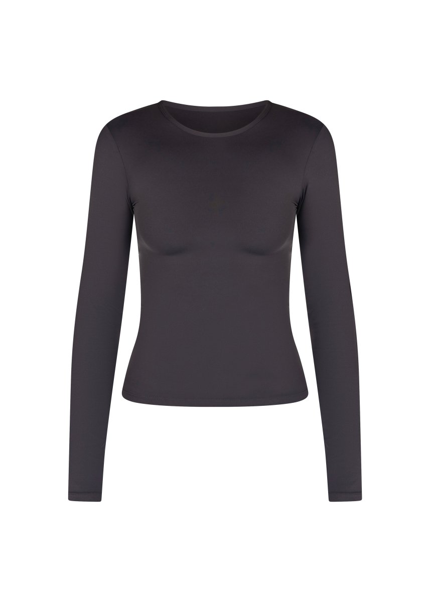Kikiva Basic Tee Long Sleeve - Dark Grey - Kikiva Collection