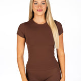 Kikiva Basic Tee - Mocha Brown - Kikiva Collection
