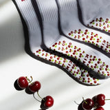 Kikiva 'Cherry' Pilates Grip Socks - Kikiva Collection