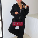‘Kikiva’ Lounge Wide Leg Trackpant - Black - Kikiva Collection
