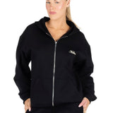 ‘Kikiva’ Lounge Zip Jacket - Black - Kikiva Collection