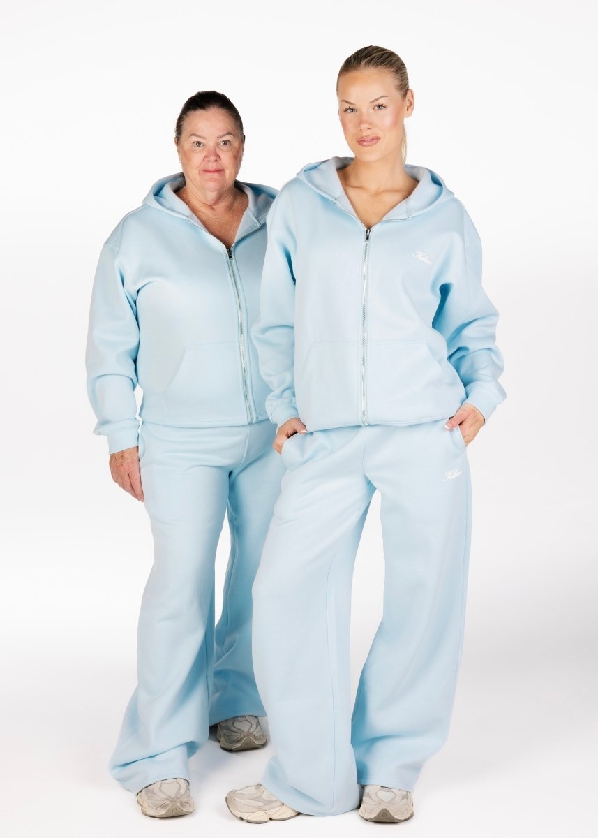 ‘Kikiva’ Lounge Zip Jacket - Ice Baby - Kikiva Collection