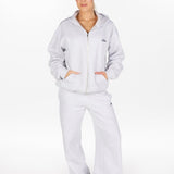 ‘Kikiva’ Lounge Zip Jacket - Marle Grey - Kikiva Collection