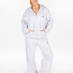 ‘Kikiva’ Lounge Zip Jacket - Marle Grey - Kikiva Collection