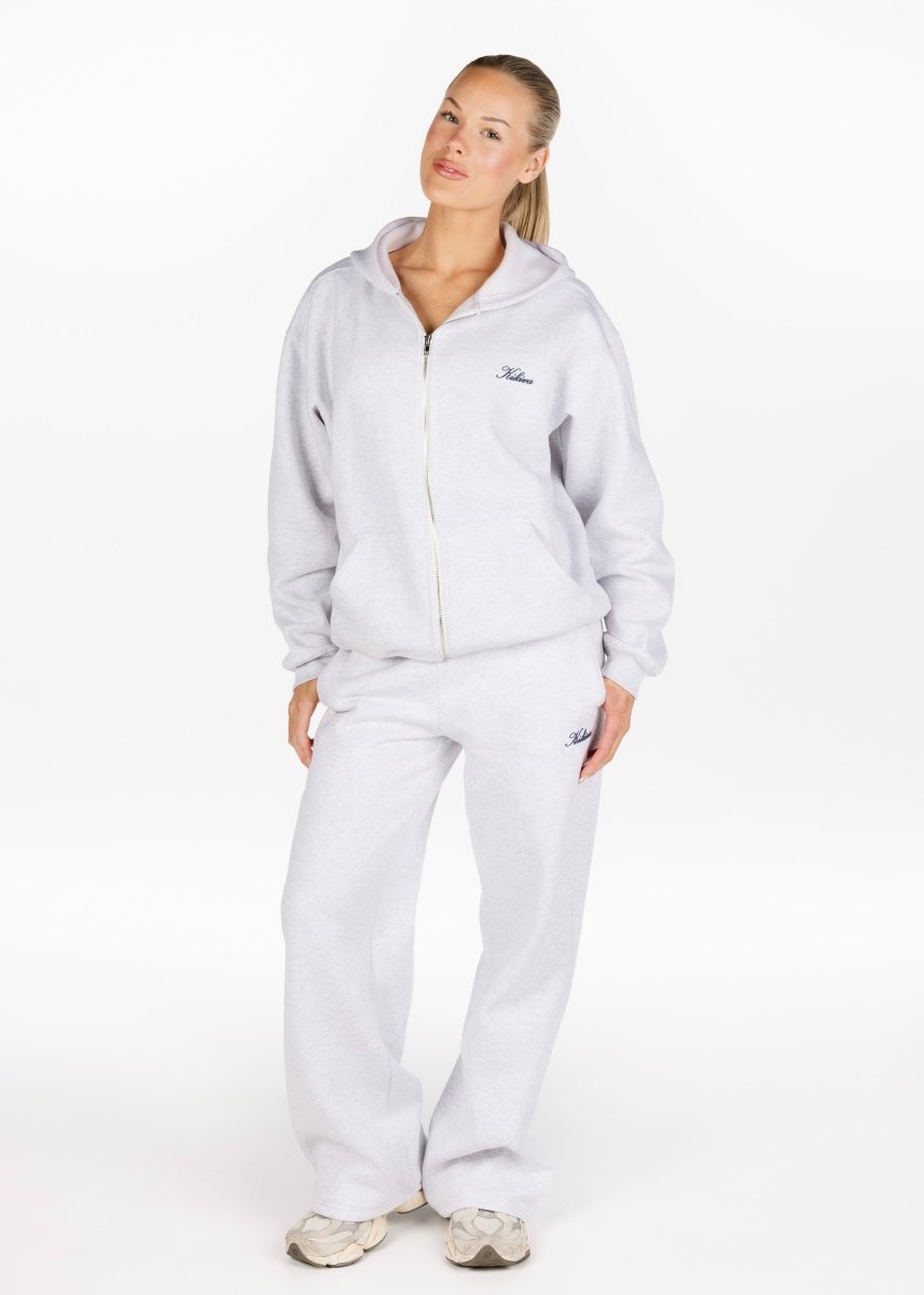 ‘Kikiva’ Lounge Zip Jacket - Marle Grey - Kikiva Collection