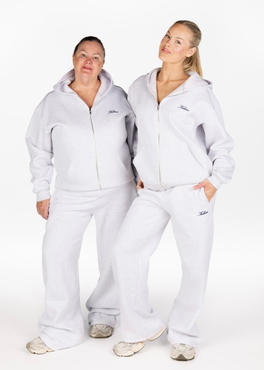 ‘Kikiva’ Lounge Zip Jacket - Marle Grey - Kikiva Collection