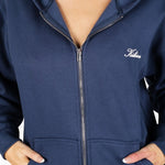 ‘Kikiva’ Lounge Zip Jacket - Navy - Kikiva Collection
