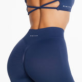 Lycra Seamless Short 4.5" - Midnight Blue - Kikiva Collection