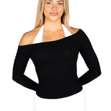 Off The Shoulder Top - Black - Kikiva Collection