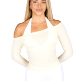 Off The Shoulder Top - Cream - Kikiva Collection