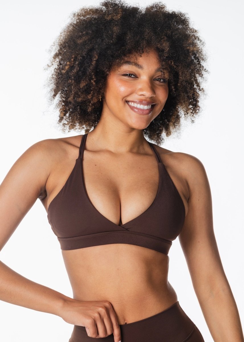 'Serenity' Crop - Dark Choc - Kikiva Collection
