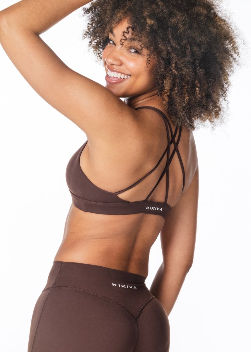 'Serenity' Crop - Dark Choc - Kikiva Collection