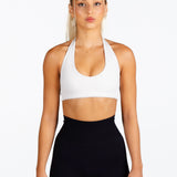 ‘Amelia’ Halter Crop - Off white