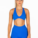 'Infinity' Cross-Back Crop - Royal Blue