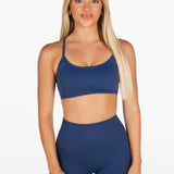 Lycra Seamless Crop - Midnight Blue