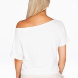 Off The Shoulder Tee - White