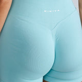 Mini Signature Scrunch Shorts - Ocean Blue