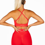 ‘Impact’ Scrunch Seamless Shorts - Red