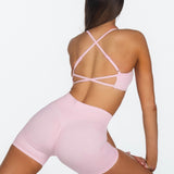 Lycra Seamless Crop - Baby Doll