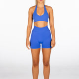 Signature Scrunch Shorts - Cobalt