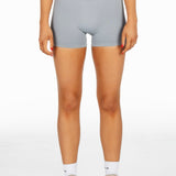 Mini Signature Scrunch Shorts - Light Grey