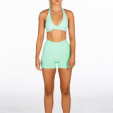 Mini Signature Scrunch Shorts -Mint Green