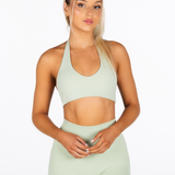 Signature Halter Crop - Sage