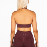 Signature Halter Crop - Burgundy