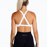 'Infinity' Cross-Back Crop - White