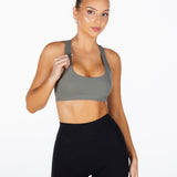 'CoreActive' Amara Crop - Forest Green